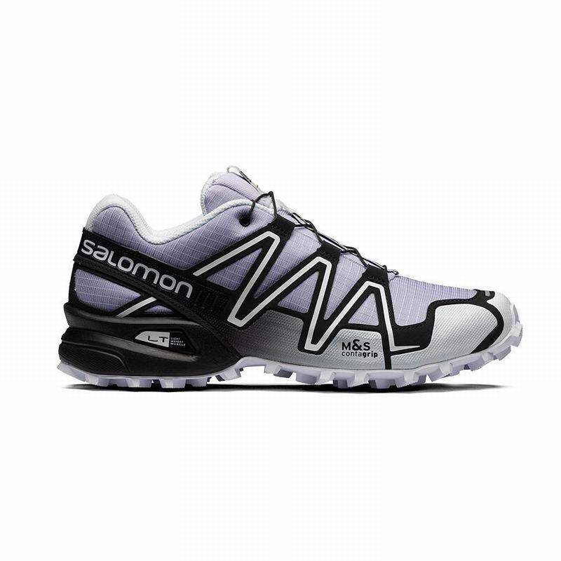 Salomon Singapore Mens Trail Running Shoes - SPEEDCROSS 3 Purple/Black | 18052-ECPX